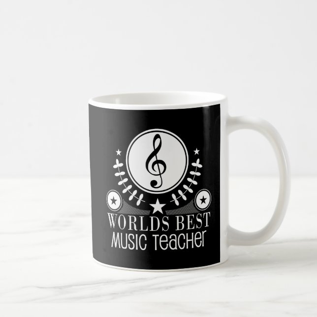 Mug Le meilleur cadeau de professeur de musique des (Droite)