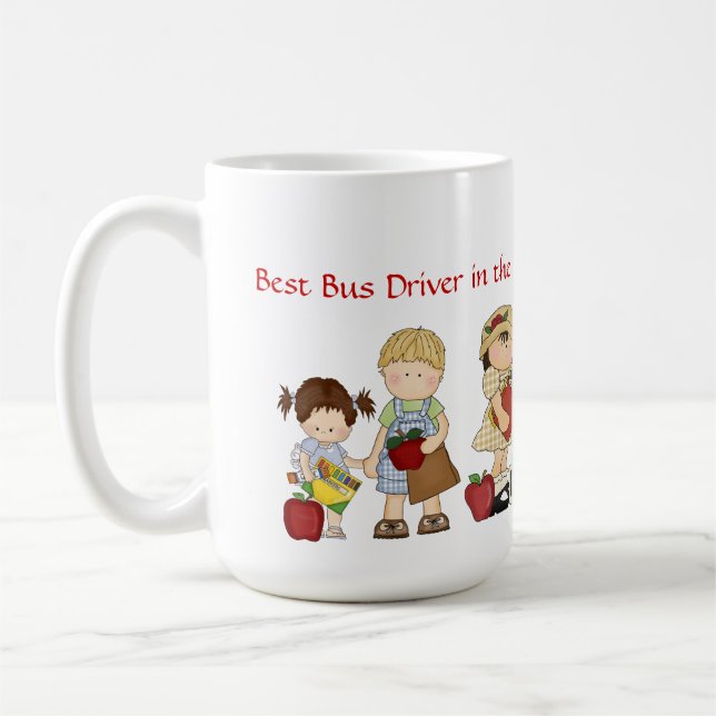 Mug Le meilleur chauffeur de bus dans le monde (peut (Gauche)