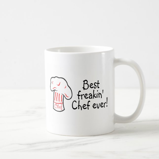 Mug Le meilleur chef de Freakin jamais (Droite)