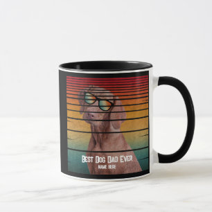 MUG LE MEILLEUR CHIEN DE TENDANCE DAD JAMAIS FÊTE DES 