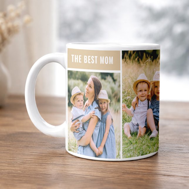 Mug Le Meilleur Collage Photo Maman Neutre (Créateur téléchargé)