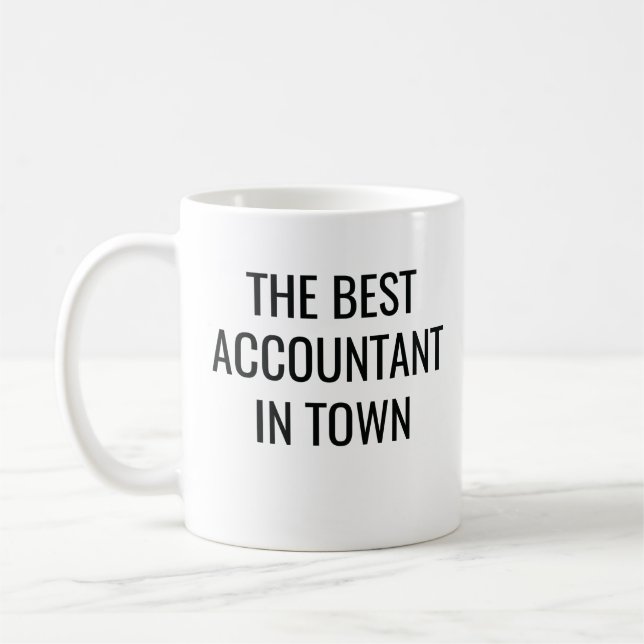 Mug Le Meilleur Comptable En Ville (Gauche)