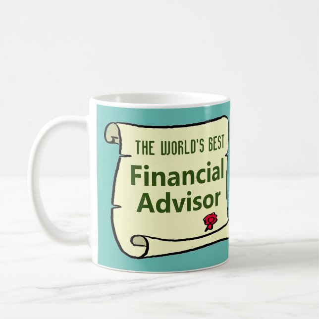 Mug Le meilleur conseiller financier du monde. (Gauche)