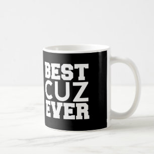 Mug Le meilleur COUSIN A07 moderne toujours noir et