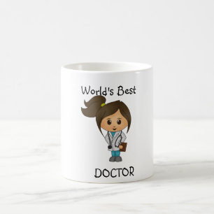 Mug Le meilleur docteur du monde - brune femelle