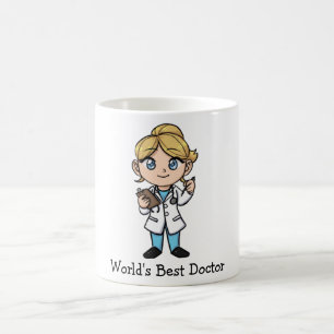 Mug Le meilleur docteur du monde - femelle aux yeux