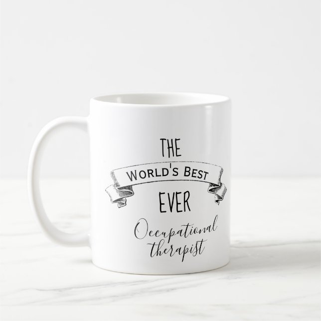 Mug Le meilleur ergothérapeute personnalisé du monde (Gauche)