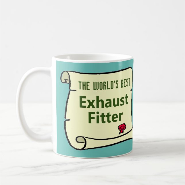 Mug Le Meilleur Garage d'Échappement De Véhicules Au M (Gauche)
