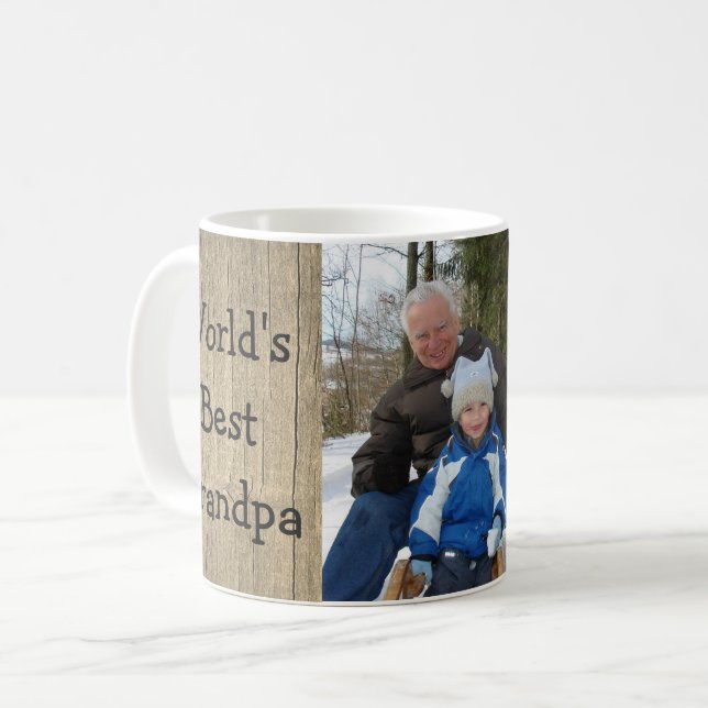 Mug Le meilleur grand-papa et le bois du monde (Devant gauche)