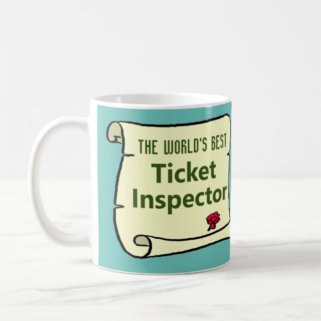 Mug Le Meilleur Inspecteur De Billets Au Monde. (Gauche)