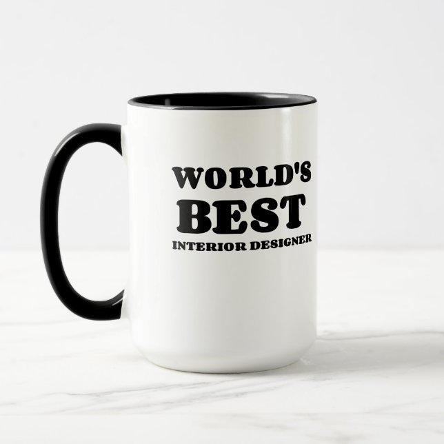 MUG LE MEILLEUR INTÉRIEUR CONCEPTEUR DU MONDE (Gauche)