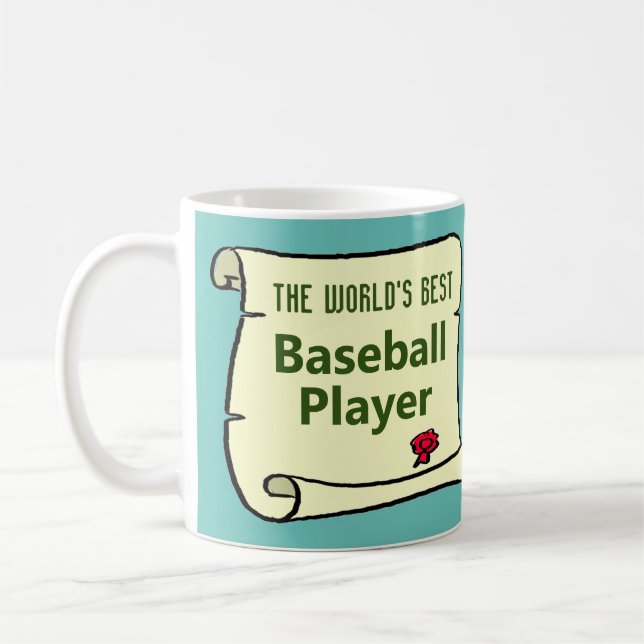 Mug Le meilleur joueur de baseball du monde. (Gauche)