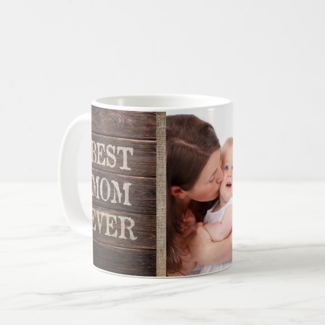 Mug Le meilleur jour de mère toujours fait sur (Devant gauche)