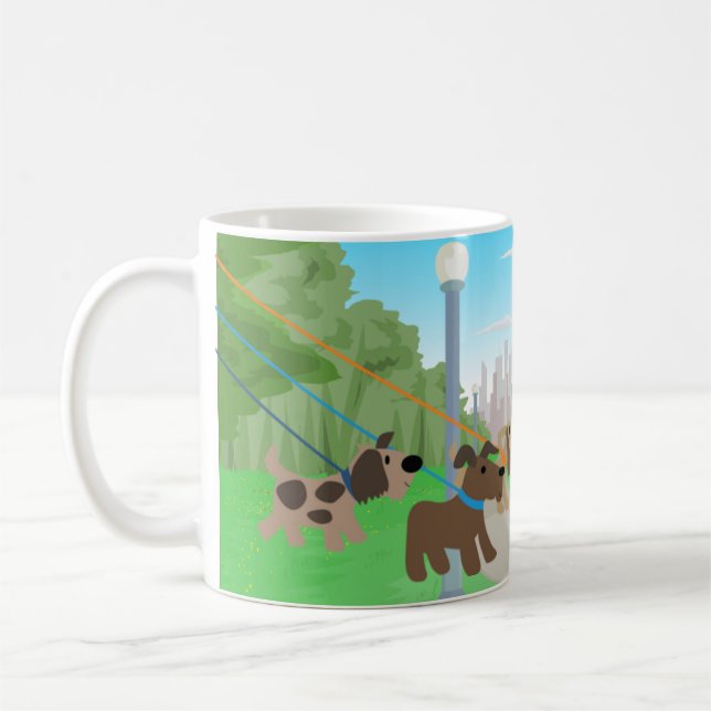 Mug Le meilleur marcheur du chien du beau monde de (Gauche)