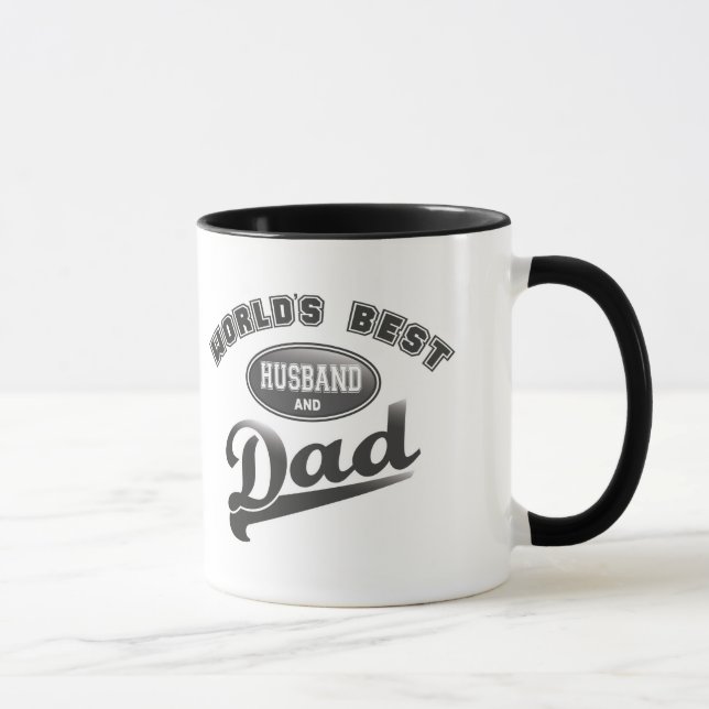 Mug Le meilleur mari et le papa du monde (Droite)