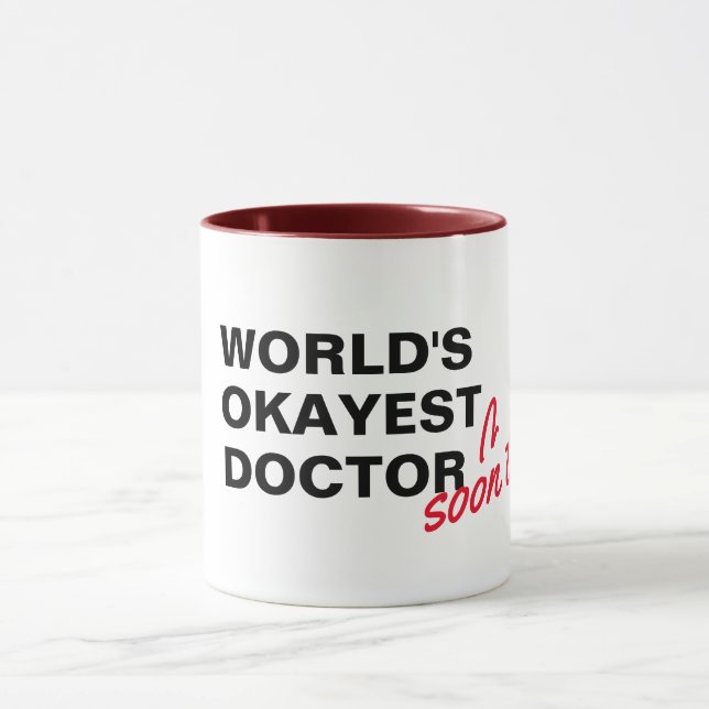 Mug le meilleur médecin du monde jeu de mots drôle de  (Centre)