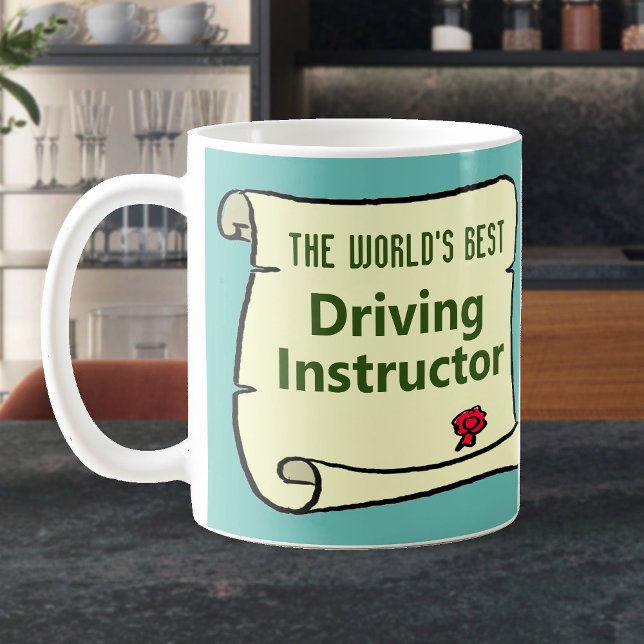 Mug Le Meilleur Moniteur d'Auto-école au Monde. (Créateur téléchargé)