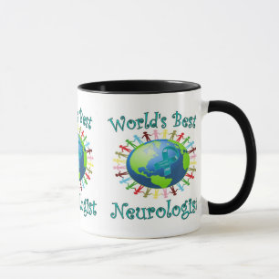 Mug Le meilleur neurologue du monde avec le ruban de