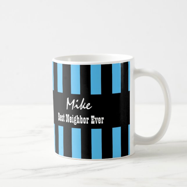 Mug Le meilleur NOIR toujours BLEU de VOISIN barre A03 (Droite)