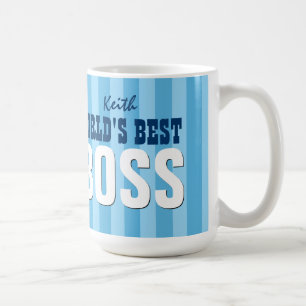 Mug Le meilleur nom fait sur commande V11A de rayures