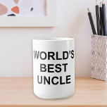 Mug Le meilleur oncle du monde<br><div class="desc">Classic et drôle World's Meilleur mug pour les fans de l'Office! !</div>