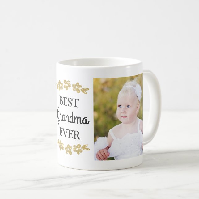 Mug Le meilleur or de grand-maman jamais fleurit la (Devant droit)