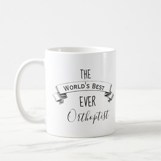 Mug Le meilleur orthoptiste personnalisé du monde (Gauche)