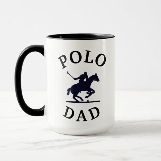 Mug Le meilleur "PAPA de POLO" jamais ! Fête des pères (Gauche)