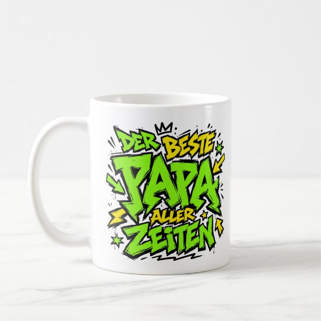 Mug le meilleur papa de tous les temps graffiti 6 (Gauche)