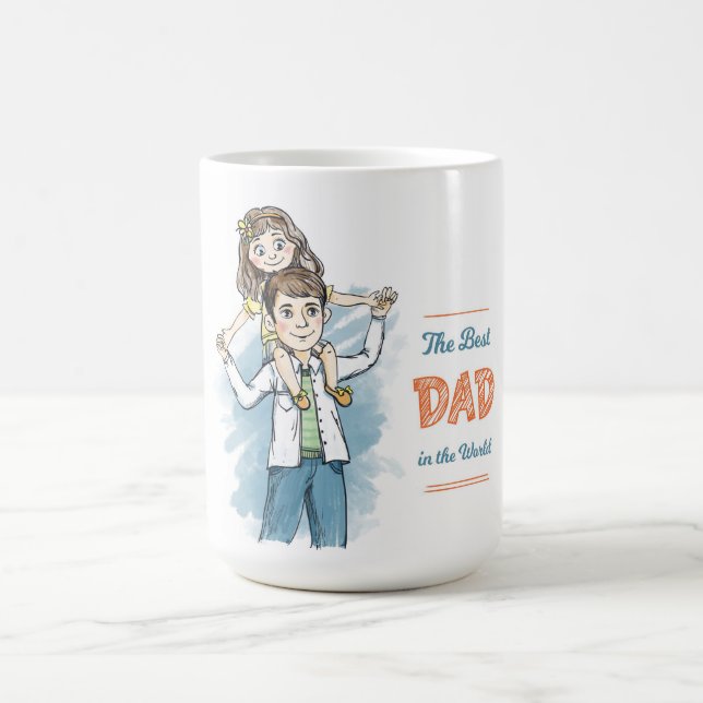 Mug Le meilleur papa du monde (Centre)