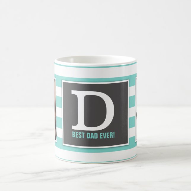 Mug Le meilleur papa jamais ! Avec la photo et le (Centre)