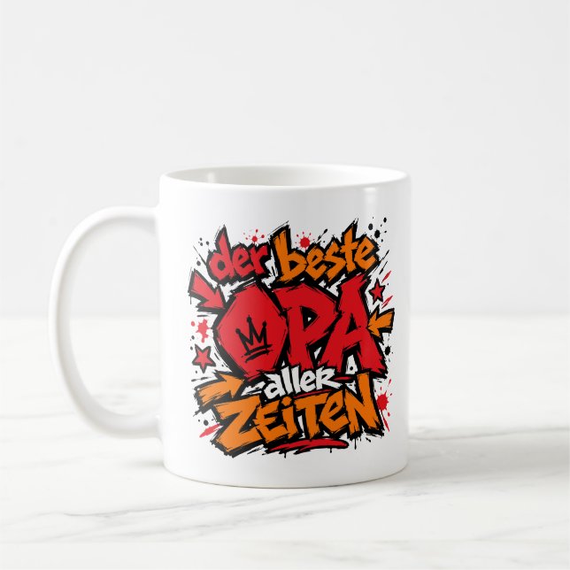 Mug le meilleur papi de tous les temps graffiti 5 (Gauche)