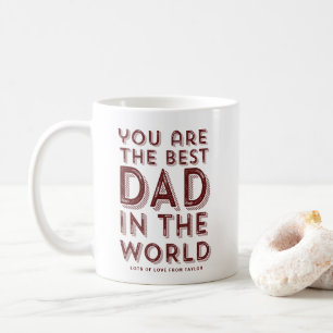 Mug Le Meilleur Père Du Monde Fête des pères Rouge