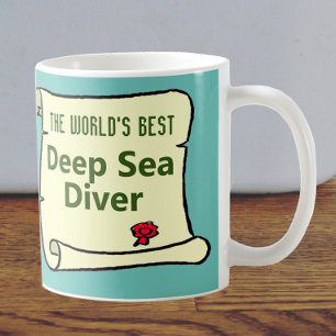 Mug Le Meilleur Plongeur De Mer Profonde Du Monde.