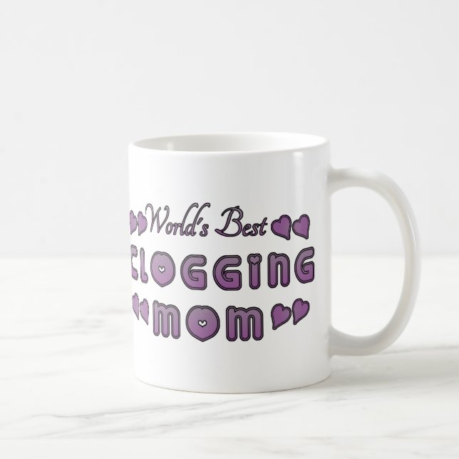 Mug Le meilleur pourpre obstruant de la maman du monde (Droite)