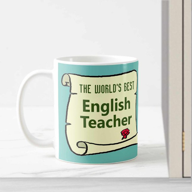 Mug Le Meilleur Professeur d'Anglais du Monde. (Créateur téléchargé)
