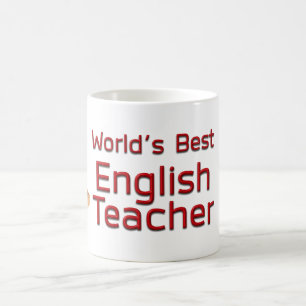 Mug Le meilleur professeur d'Anglais du monde avec des