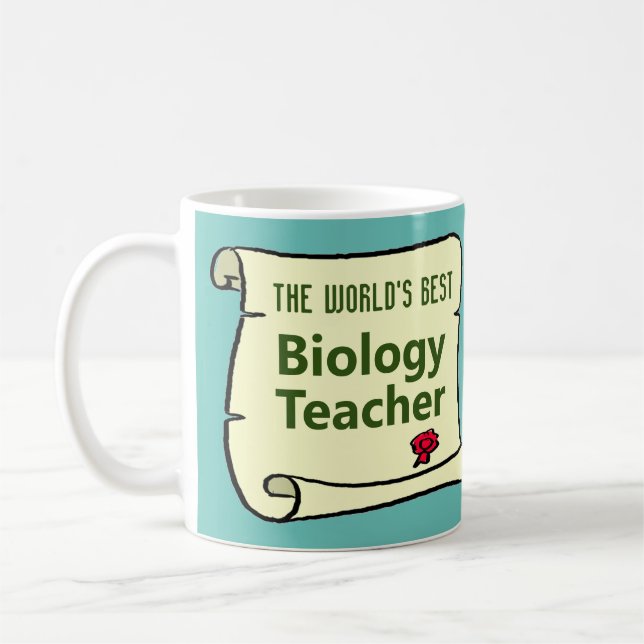 Mug Le meilleur professeur de biologie au monde. (Gauche)