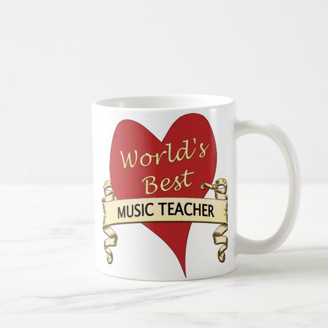 Mug Le meilleur professeur de musique du monde (Droite)