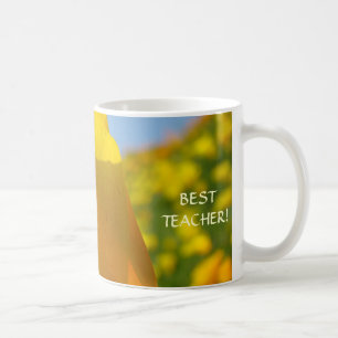 Mug LE MEILLEUR PROFESSEUR ! Fleurs de pavot de