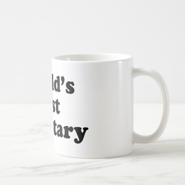 Mug Le meilleur secrétaire du monde (Droite)