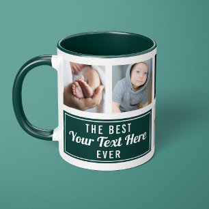 Mug Le Meilleur Votre Texte Ici Ever Green Photo Perso