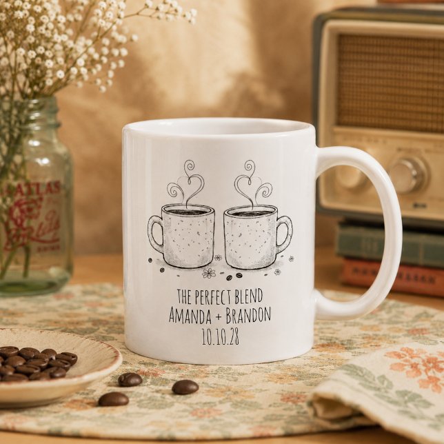 Mug Le mélange parfait 2Tasses Mariage cosy (Créateur téléchargé)