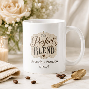 Mug Le mélange parfait lettrage vintage mariage