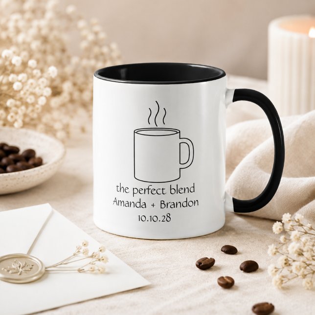 Mug Le mélange parfait Mariage dessin au trait (Créateur téléchargé)