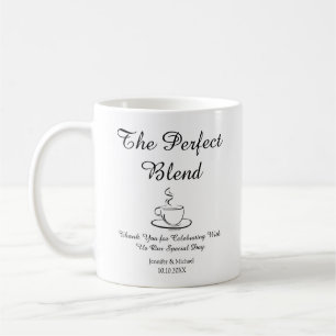 Mug le mélange parfait, mariage merci chic élégant