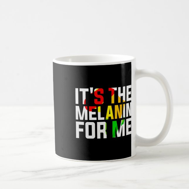 Mug Le Mélanine Pour Moi Melanisé Mois de l'Histoire d (Droite)