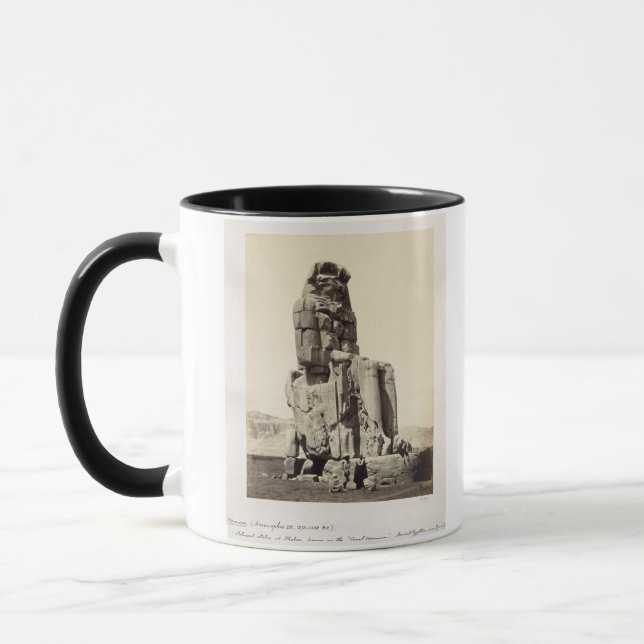 Mug "Le Memnon vocal", statue colossale d'Amenhotep I (Gauche)