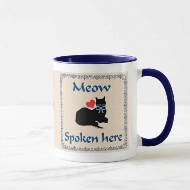 Mug Le Meow parlé ici attaquent (Droite)
