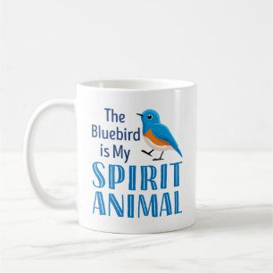 Mug Le Merle bleu est mon animal spirituel